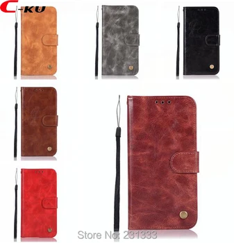 

C-ku For MOTO E5 PLUS G6 2018 Z3 E5 PLAY GO EU Retro Matte Wallet Leather Case Crazy Horse ID Card TPU Stand Cover Luxury 100pcs