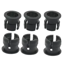 100 шт. лампа база светодиодный светильник-излучающий держатель диода плоская кнопка держатель черный пластик 5 мм