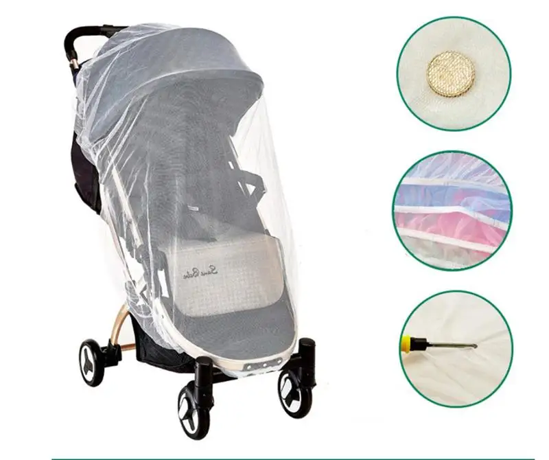 

Mosquito-Proof Breathable Baby Net Stroller Insect Net Pushchair Buggy Safe Protection Mesh Cover Mosquito Tent Sleeping Tent