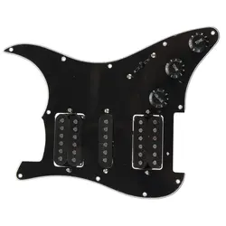 Загружено Prewired электрогитары Pickguard пикапы 11 Отверстие HSH черный