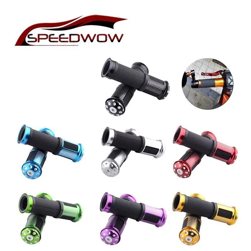 Ручки для мотоцикла SPEEDWOW алюминиевые резиновые ручки 7/8 дюйма 22 мм запчасти Kawasaki