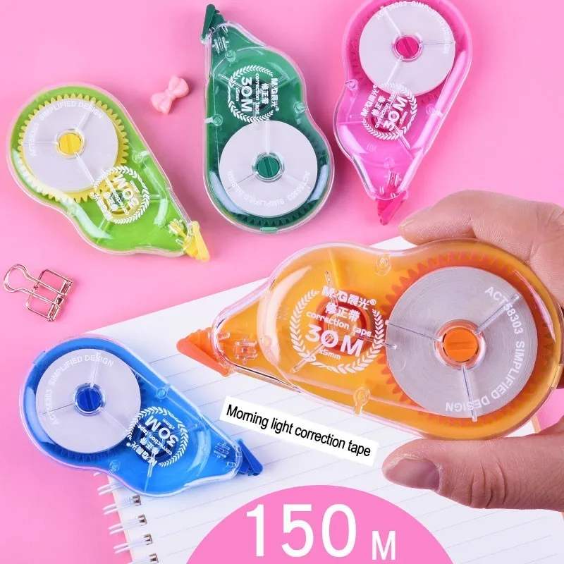 

lps Junior Middle School Pupil Use Study Stationery Minimalism Transparent Membrane Multi Function Originality correction tape