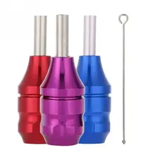 3 цвета 25 мм Картридж для татуировки из алюминиевого сплава с накаткой для татуировки ручка машины инструменты микроблейдинг тату поставки