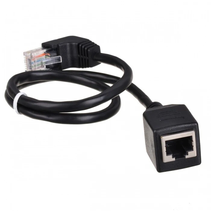 10 шт./лот вниз Угловой 90 градусов 8P8C FTP STP UTP Cat 5e штекер для сети Ethernet LAN удлинитель