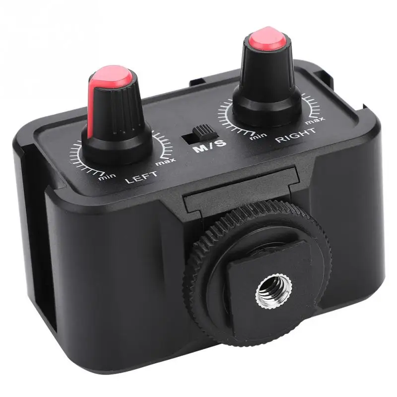 

WS-V2 2 Channel Universal Microphone Audio Adapter Mixer with 3.5mm Inputs for DSLR Cameras 2019