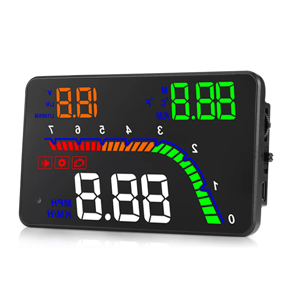 Портативный T100 автомобиль Smart Digital OBD2 HUD Дисплей превышение скорости