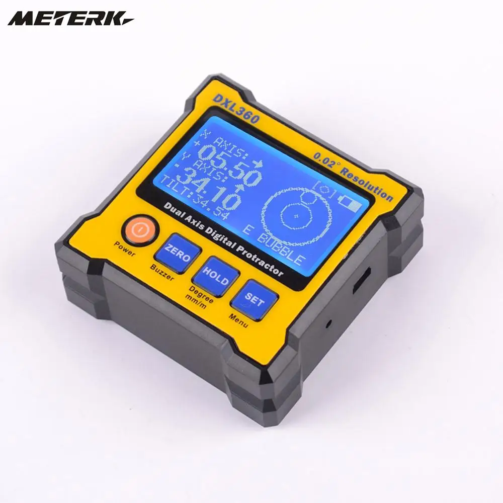 DXL360 Dual Axis Digital Angle Protractor High precision Dual axis