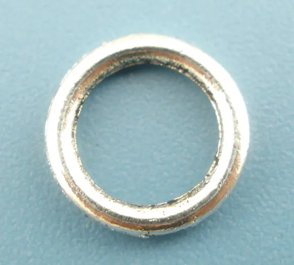 

Lovely 300PCs Antique Silver Soldered Closed Jump Ring 8mm Dia.Findings (B03039)