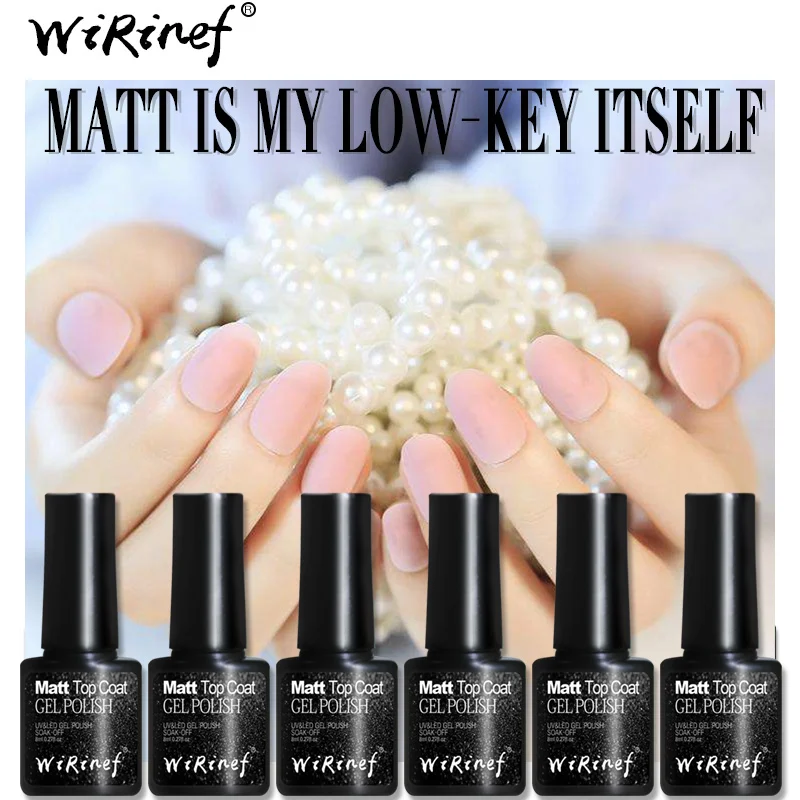 Матовый Гель лак wisinef для ногтей 8 мл Lucky Gel отмачиваемый УФ гель легко Очищающий