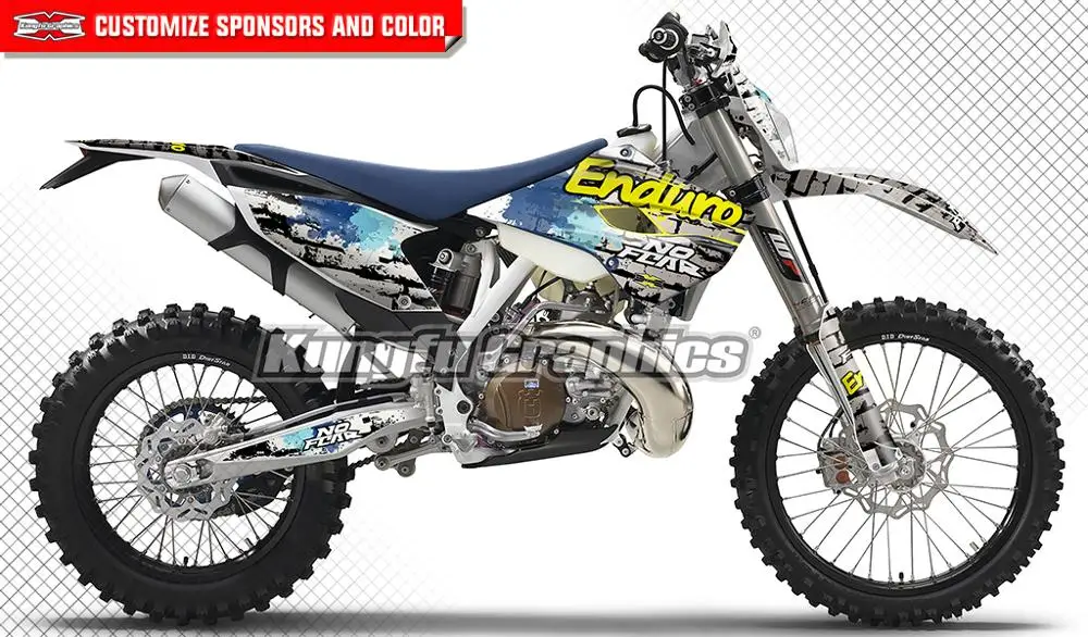 

KUNGFU GRAPHICS Motocross Motorcycle Decals MX Sticker Kit Deco for Husqvarna TE FE TC FC 125 250 300 350 450 501 2014 2015 2016