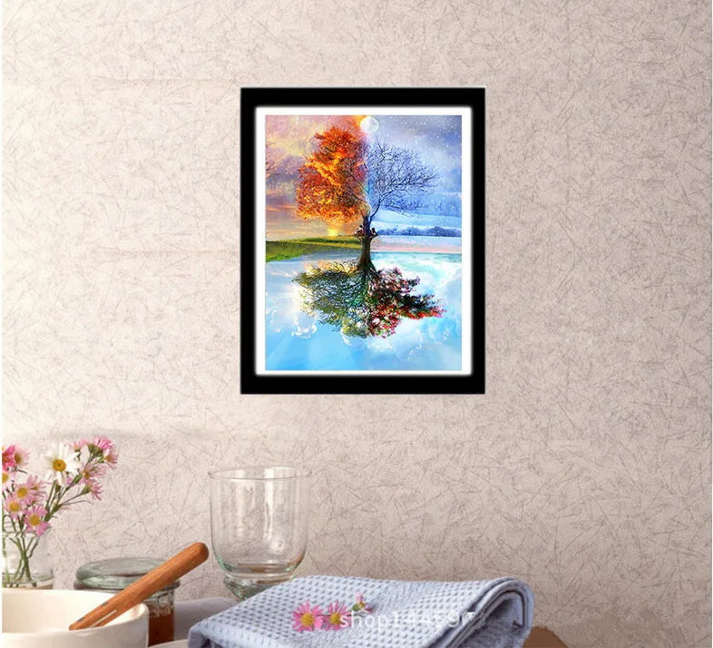 Новый DIY Home Decor Craft 5D Бриллиантовая вышивка с изображением дерева картина вышивки