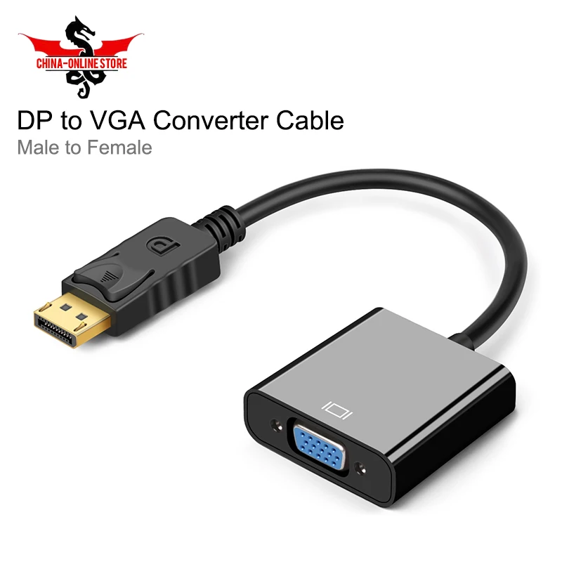 DisplayPort для VGA кабель DP Дисплей адаптера порта 1080 P цифровой аудио переходник