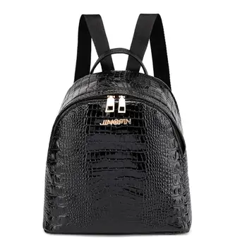 

Fashion Women Backpack Solid Color PU Leather School Bagpack Travel Zipper for Girls Mini Shoulder Back pack mochila