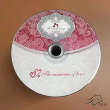 25 дисков для свадебной записи класса A 8x8,5 gb розовый Печатный DVD+ R двухслойный диск