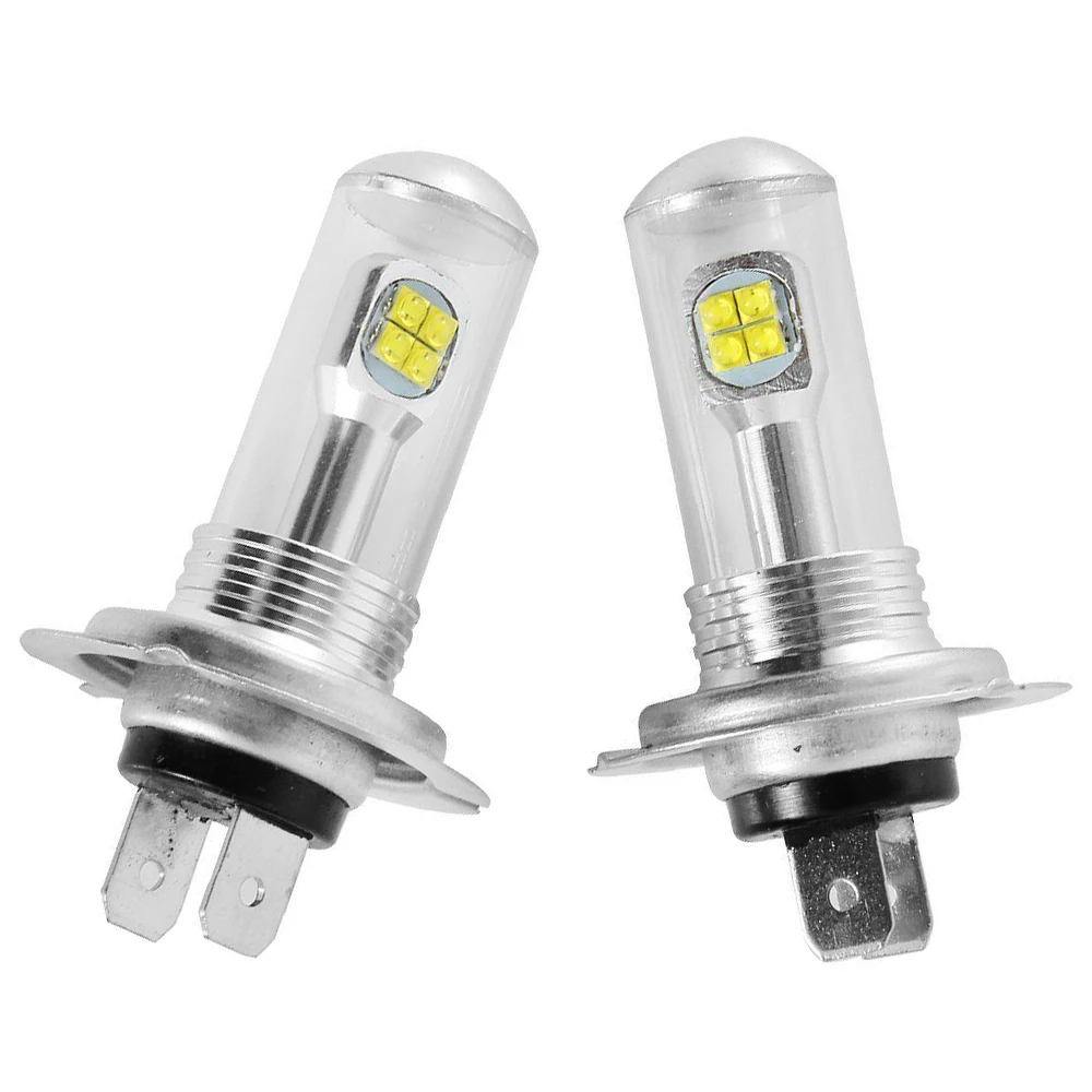 

Car Light Source 1 Pair DC 12-24V 80W 3000LM H7 LED Bulb Car Headlight Fog Driving Lamp Bulb 6000K Super White