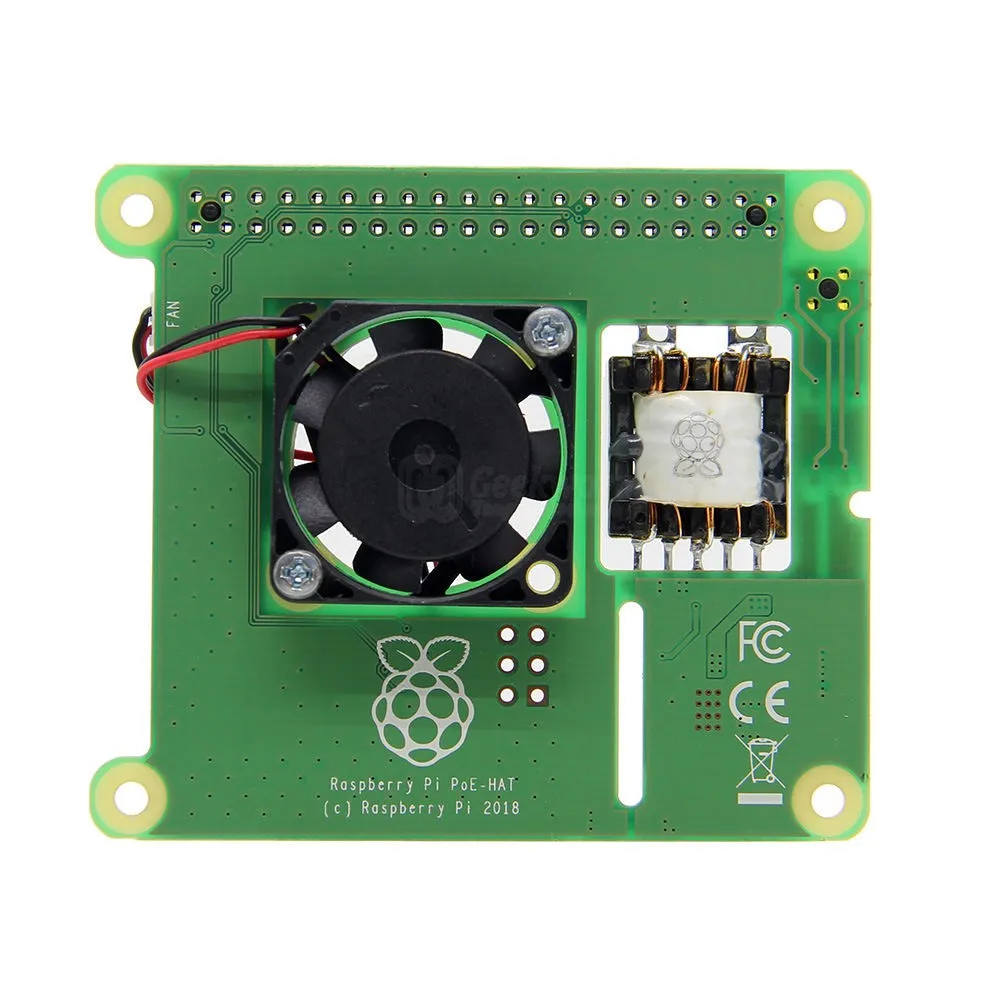 Raspberry Pi 3 B + PoE HAT IEEE802.3af 5 в 2.5A выходная мощность по Ethernet Плата расширения вентилятор