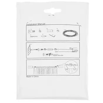 

304 Curtain Accessories Stainless Steel Wire Curtain Rod Roman Rod One Set 5 M