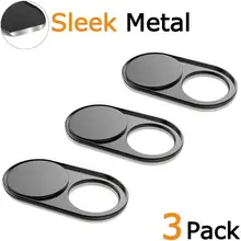 Веб-камера крышка слайд 0.027in ультра тонкий металлический магнит веб-камера крышка для Macbook Pro Mac ноутбук смартфон планшет стикер конфиденциальности