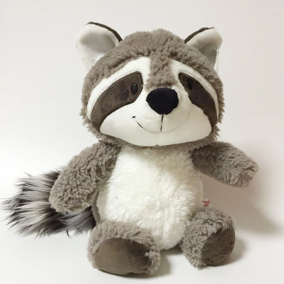 

Gray Raccoon Plush Toy Lovely Raccoon Cute Soft Stuffed Animals Doll Pillow for Girls Children Kids Baby Birthday Gift 25cm