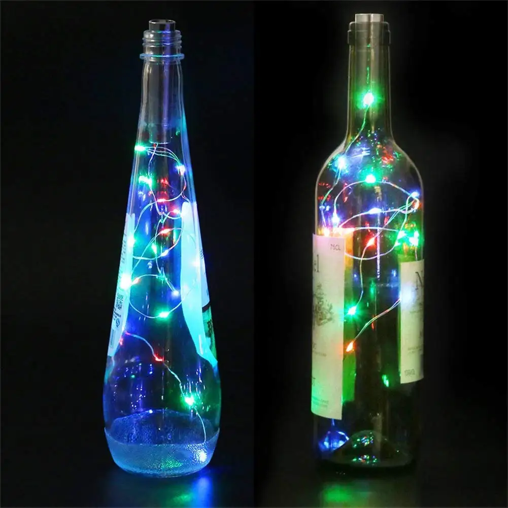 

NEW SAFE Starry Copper Wire String Light Valentine's Day Home Decoration LED Wine Bottle Cork Light Wine Bottle Cork Light