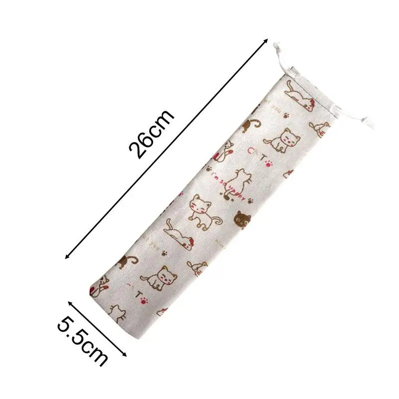 الرباط حقيبة المحمولة أدوات المائدة ملعقة حقيبة القطن الكتان السفر تخزين غير المنسوجة الشاي حقيبة التخزين