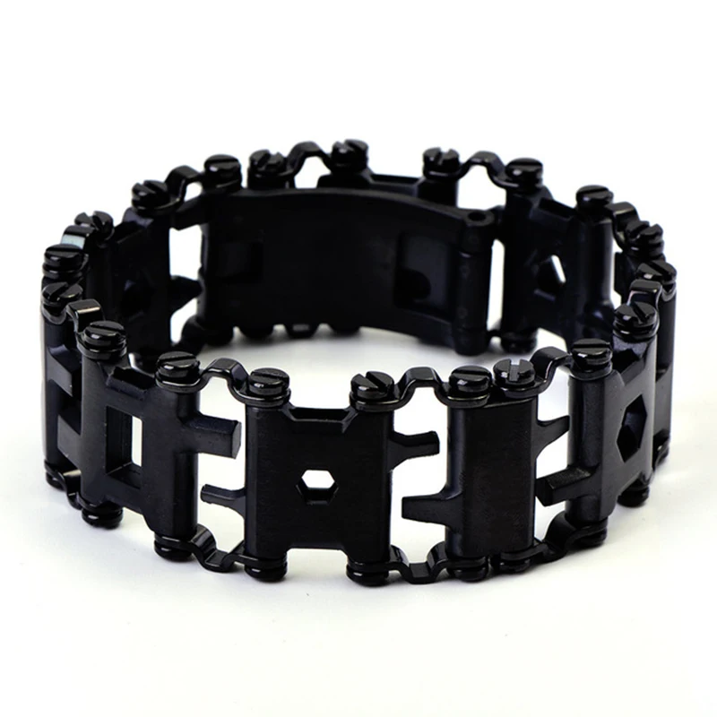 

29in1 Multi-Tool Stainless Steel Bracelet for Outdoor Camping Hiking Travel