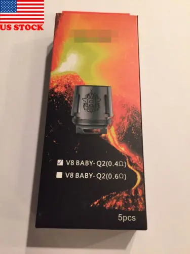 

Smoke for V8 BABY Q2-0.4ohm 5PCS Coil Head for TFV8 Baby Beast Tank | U.S STOCK