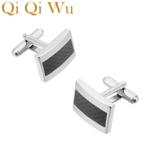 QiQiWu 2018 Black Enamel Cufflinks for Wedding Mens Jewelry French Shirt Cuff Buttons Men Silver Arm Cuff links Christmas Gifts QiQiWu 2018 Black Enamel Cufflinks for Wedding Mens Jewelry French Shirt Cuff Buttons Men Silver Arm Cuff links Christmas Gifts