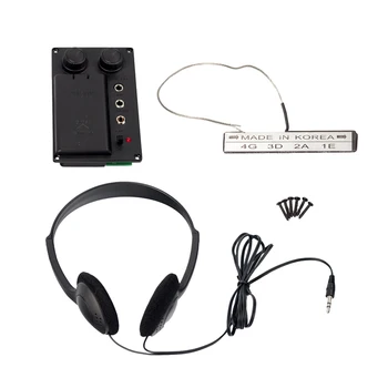 

Durable Plastic Electric Cello Silent EQ Pickup Piezo Set with Headphone Musical Instrument Electric Cello Parts