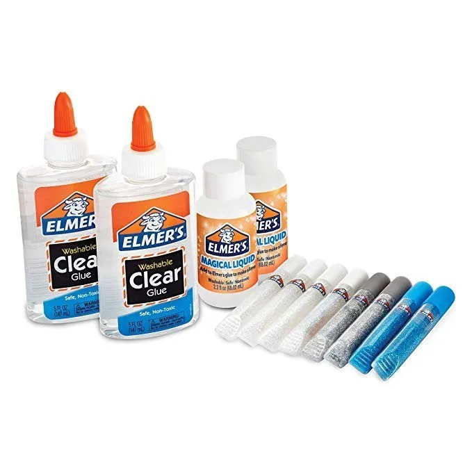 Набор для склеивания клея Elmers Frosty Slime прозрачные школьные клеевые ручки с