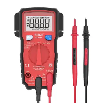 

Yiwa ADMS6 Smart Digital Multimeter Intelligent Auto Range Mini 6000 DMM Automatic ohm Hz V-Alert NCV Pocket Tester