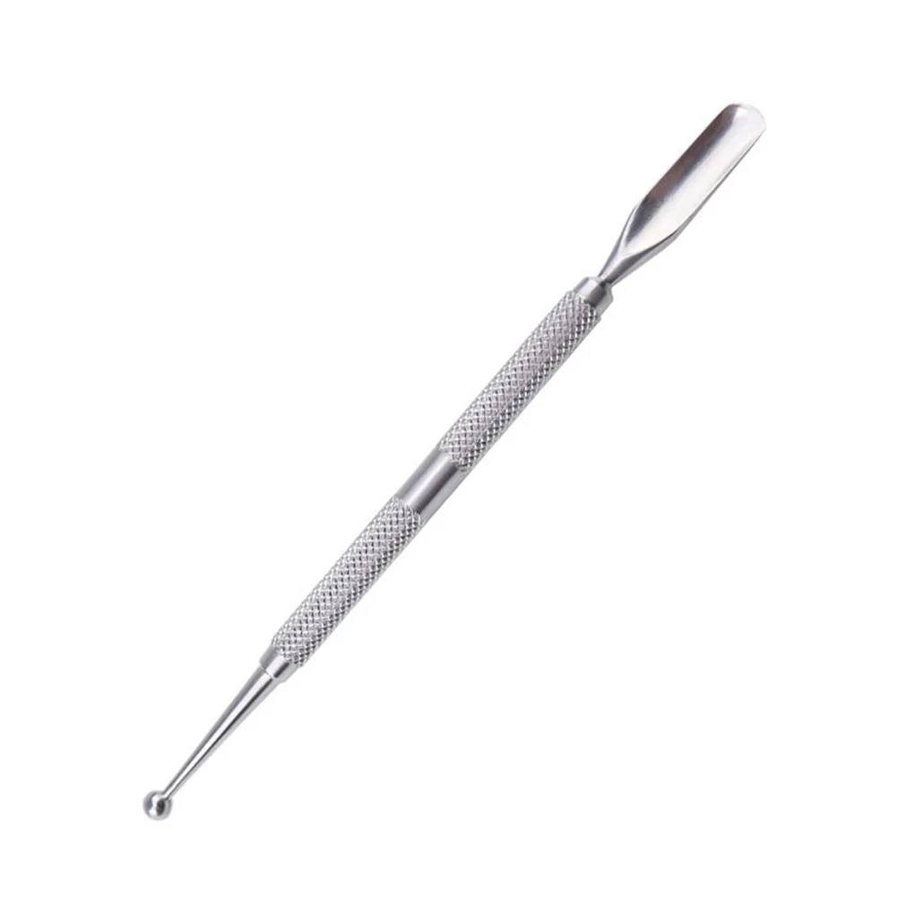 

1pc Cuticle Remover Professional Double-end Stainless Steel Pedicure Cleaner Nail Shovel Nail Pusher for Narl ArtFingernail Home