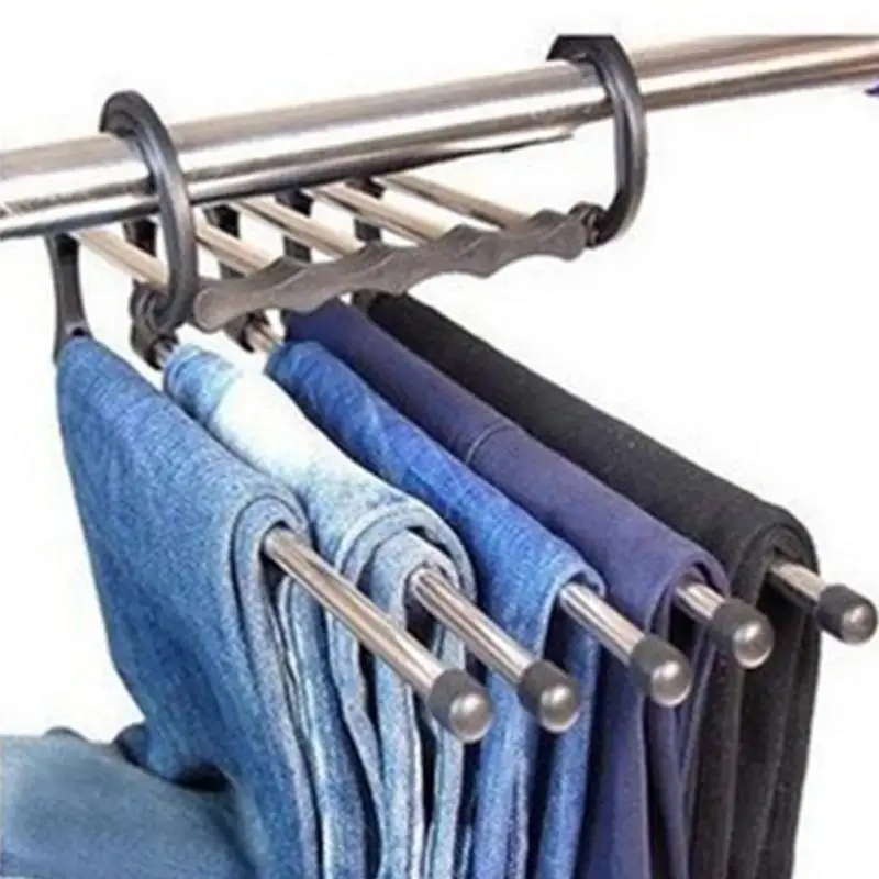 5 в 1 регулируемые брючные брюки галстук шаль стойки для пояса шарф Галстуки вешалка держатель для дома ванна многофункциональный шкаф сундук-Органайзер