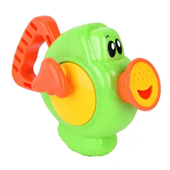 

Safety and care bath toys, watering game baby child girl splashing fish, green