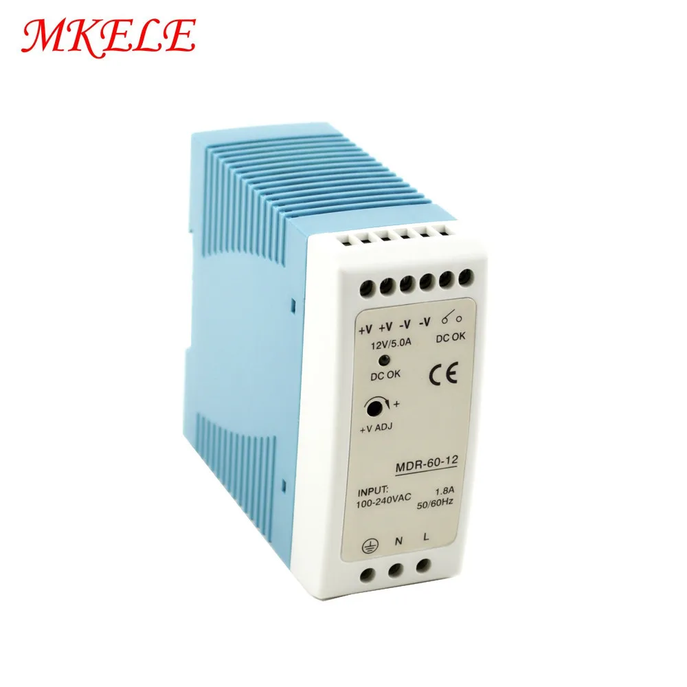 

Makerele Electric MDR-60 5V 12V 60W Industrial Single Output Led Driver