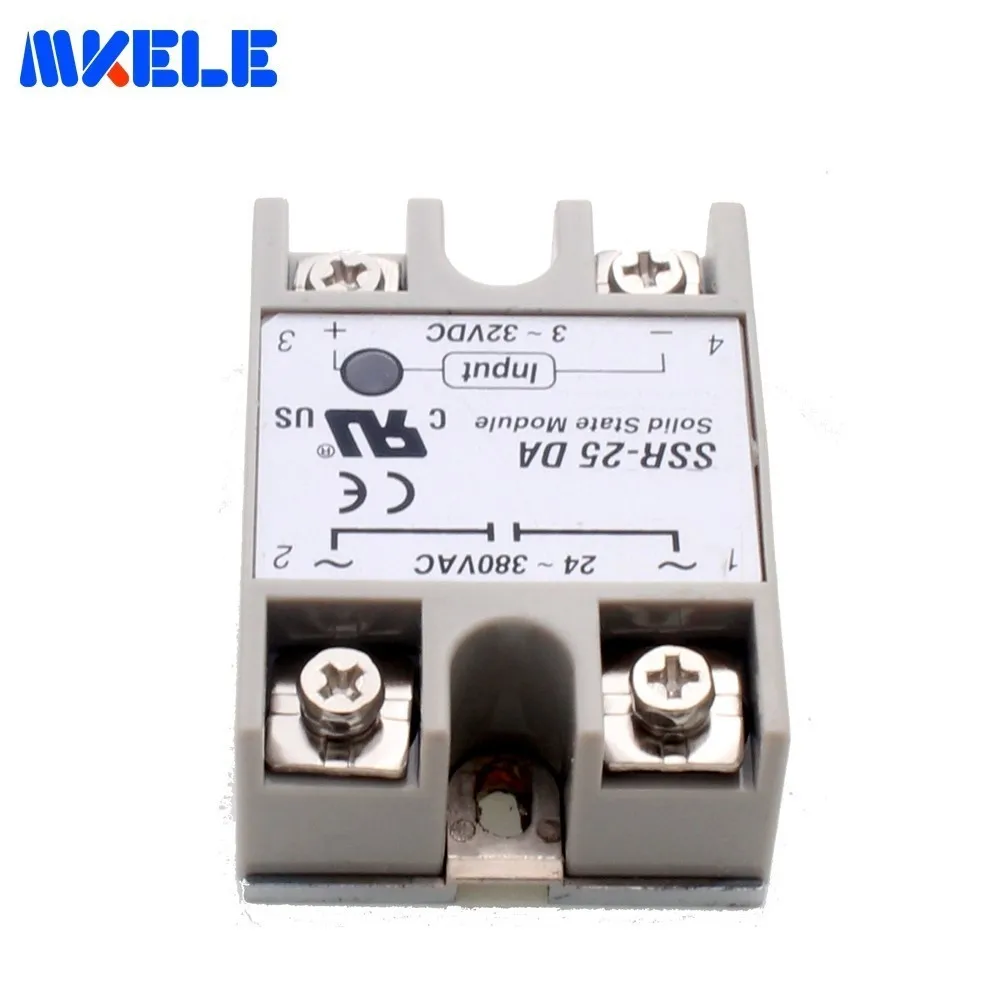 Ssr 25da Dc 25A 3 32v To 24 380v Ac трансформатор напряжения мягкий пусковой электромагнитный