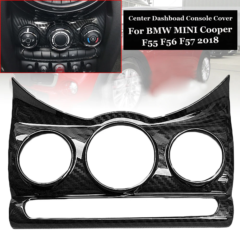 

Auto Car Carbon-Fiber Center Dashboad Console Cover For MINI F55 F56 F57 Cooper
