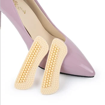 

3 pair Non-slip 4D Silicone Gel Heel Back Liner Pads Insoles Foot Healthy Care Black, Beige colors Thick, Thin, Ultrathin Insole