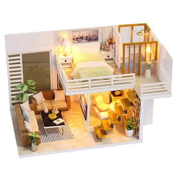 

Diy Miniature Wooden Doll House Furniture Kits Toys Handmade Craft Miniature Model Kit Dollhouse Toys Gift For Children