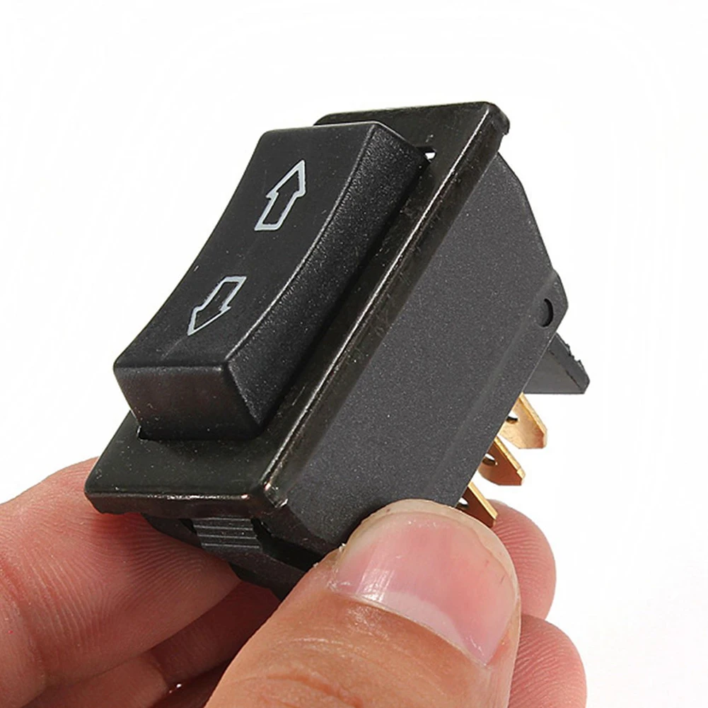 

UxradG Car Window Control Switch Button, 5 Pins Universal Auto Window Lift Control ON/OFF Switch Button(Black)