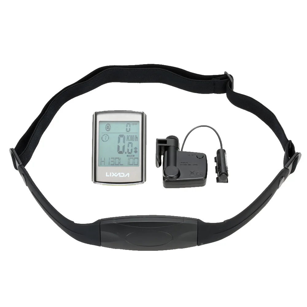 

Lixada 3-in-1 Waterproof Wireless Bike Bicycle Computer Speed Cadence Odometer Speedometer With Cadence Heart Rate Monitor