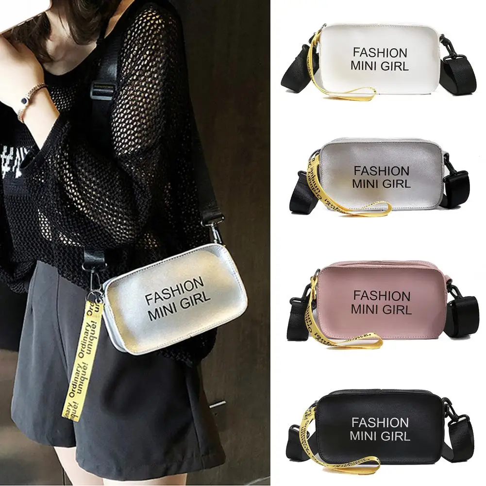 

banabanma Women Mini PU Single Shoulder Bag Fashionable Letters Handbag Sling Bag