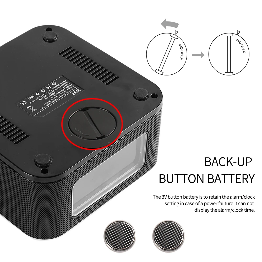 FM радио InstaBox W33 с Bluetooth динамиком будильником mp3 плеером поддержкой беспроводного