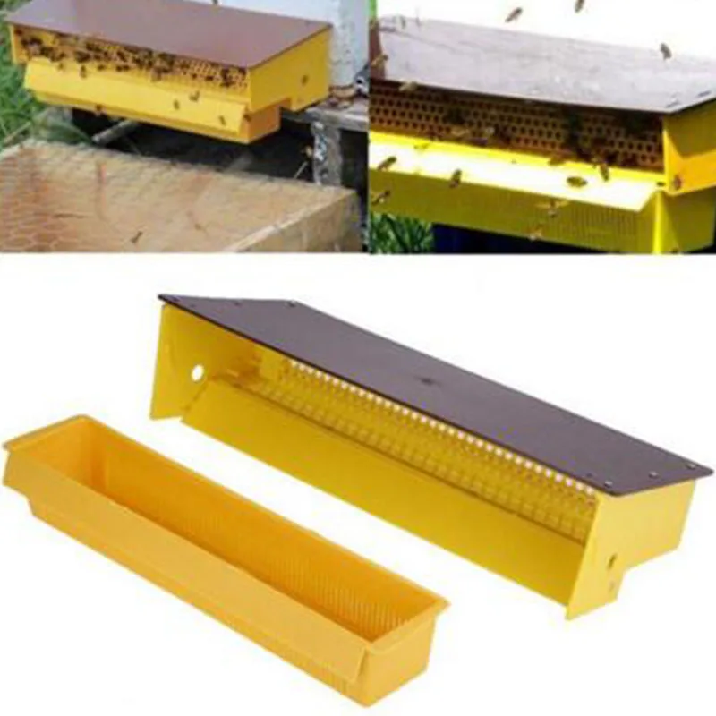 Пластиковый пчелиный пыльцеуловитель коллектор для Пчеловодство инструменты улей желтый ролик для нанесения краски