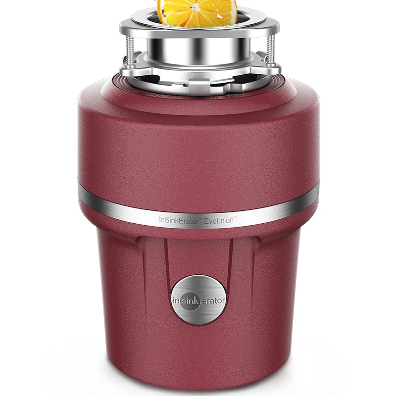 

E100 Red Garbage Disposal Kitchen Household Waste Food Crusher Fully Automatic Import Garbage Grinder