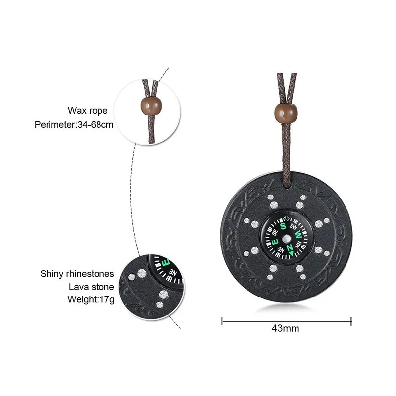 Vnox компас квантовые ожерелья для мужчин Science скалярная энергия анти EMF радиационная защита Подарки для него