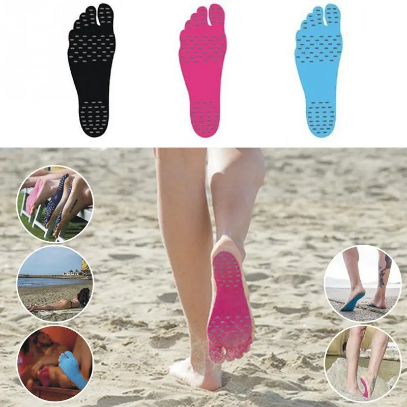 

NEW Unisex Beach Foot Patch Insoles Stealth Anti-skid Pads Insulated Waterproof Foot Insoles