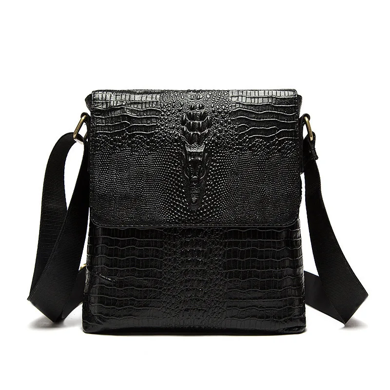 

Brand Men Real Leather Briefcases Crocodile Business Briefcase Travel Causal Shoulder Messenger Portfolio Bolsa Laptop Tote Bag