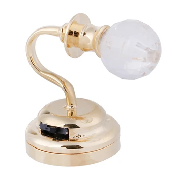 

1:12 Scale Dollhouse Miniature LED Light Desk Table Lamp Home Decor 3cm