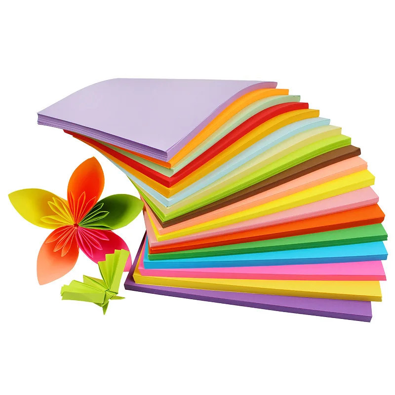 А4 цветная печатная бумага для детей ручная большая функциональная Складная бумага чистая древесная целлюлоза 70 г цветная бумага